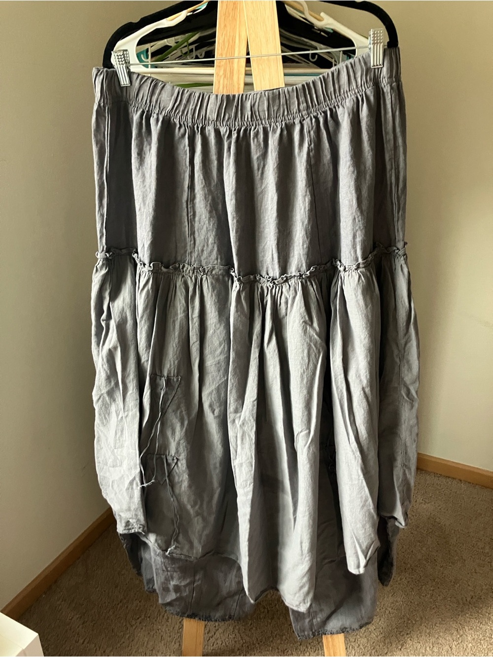 Blue Fish Boho Barclay Fusion Pant Skirt with Multicolor Hand Painted Design - Picture 5 of 13